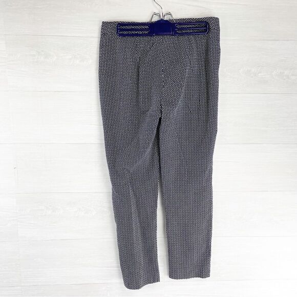 J. McLaughlin Embroidered Printed High Waist Cropped Straight Leg Pants - Picture 3 of 5